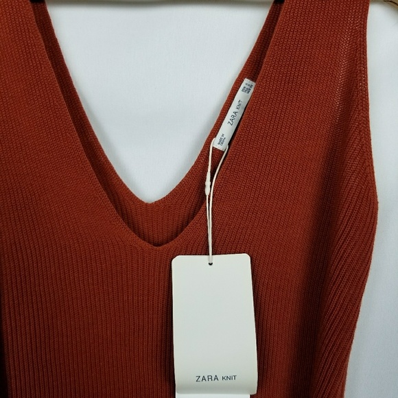 ZARA knit Ribbed sweater dress - Picture 6 of 6